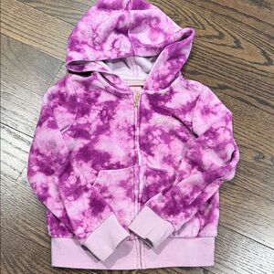Juicy Couture Kids Hoodie - Pink and Purple Tie-Dye